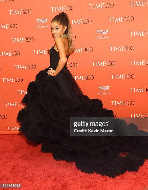 Ariana Grande attends the 2016 Time 100 Gala, Time's Most Influential People In The World at Jazz At Lincoln Center at the Time Warner Center on...