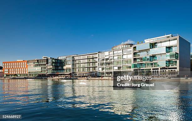 port of muenster - münster stock pictures, royalty-free photos & images