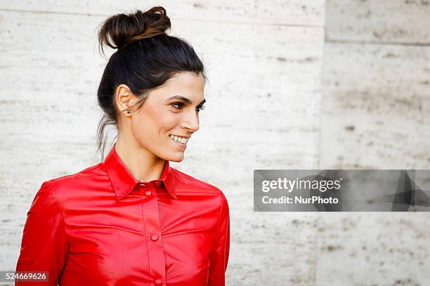 Actress Valeria Solarino attends "A Woman Friend" photocall in Rome - Cinema Moderno The Space