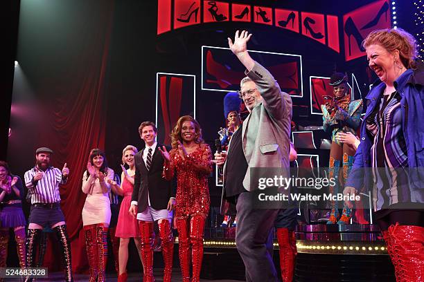 Harvey Fierstein & the cast - Brooklyn's own Harvey Fierstein announces to the matinee audience of 'Kinky Boots' that he will receive the Brooklyn...