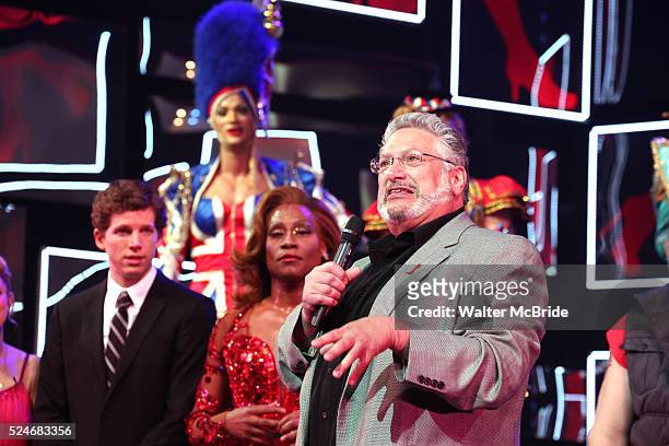 Harvey Fierstein, Stark Sands, Billy Porter & the cast - Brooklyn's own Harvey Fierstein announces to the matinee audience of 'Kinky Boots' that he...