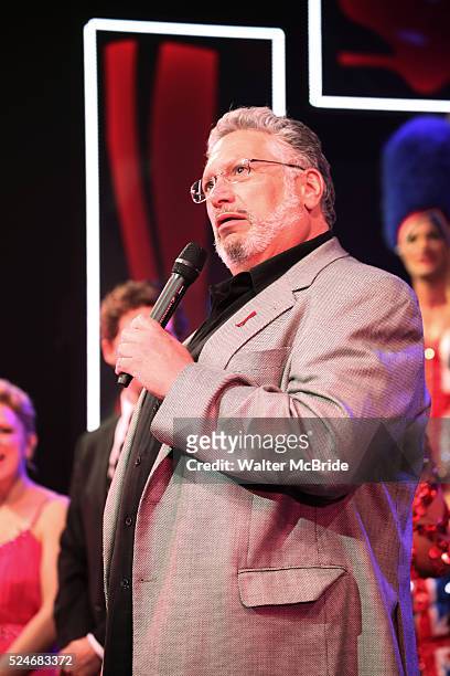 Brooklyn's own Harvey Fierstein announces to the matinee audience of 'Kinky Boots' that he will receive the Brooklyn Diner's Highest Honor with the...