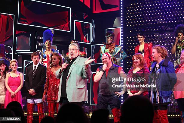 Harvey Fierstein & the cast - Brooklyn's own Harvey Fierstein announces to the matinee audience of 'Kinky Boots' that he will receive the Brooklyn...