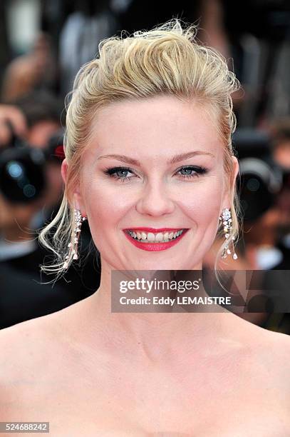 Kirsten Dunst at the premiere of "Les Bien-Aimes" Premiere and Closing Ceremony Arrivals during the 64th Cannes International Film Festival.