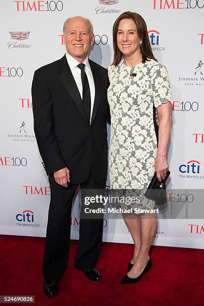 Producers Frank Marshall and Kathleen Kennedy attend the 2016 Time 100 Gala at Frederick P. Rose Hall, Jazz at Lincoln Center on April 26, 2016 in...