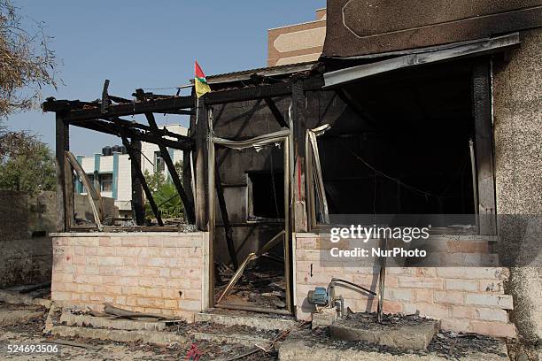 During the night of Thursday and Friday , two houses were burnt with Petrol Bomb in the small village of Duma close to Nablus in West Bank. In photo:...