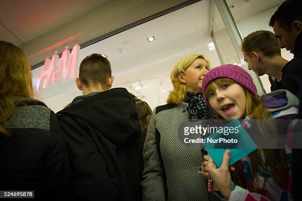 November 2015 - People are seen attending the opening of the Zielony Arkady , one of Poland's largest shopping malls on Friday. The recently elected...