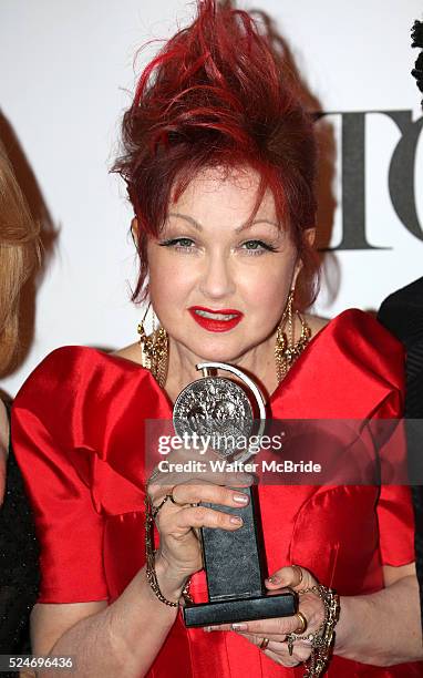 Cyndi Lauper at the press room for the 67th Annual Tony Awards held in New York City on June 9, 2013