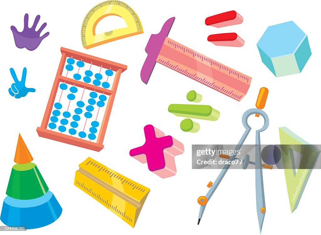 Kids Math Objects High-Res Vector Graphic - Getty Images