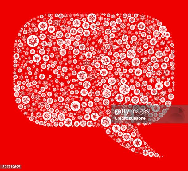 speech bubble on red background - holidays different languages stock illustrations