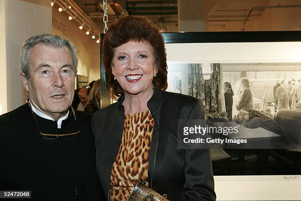 Terry O'Neill and presenter Cilla Black attend the private view of the "Terry O'Neill: Intimate" exhibition of pictures by the renowned celebrity...
