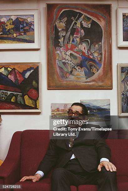 Russian art collector George Costakis , February 1973.