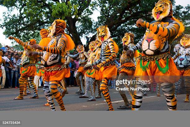 Puli Kali is a colorful recreational folk art from the state of Kerala. It is performed by trained artists to entertain people on the occasion of...