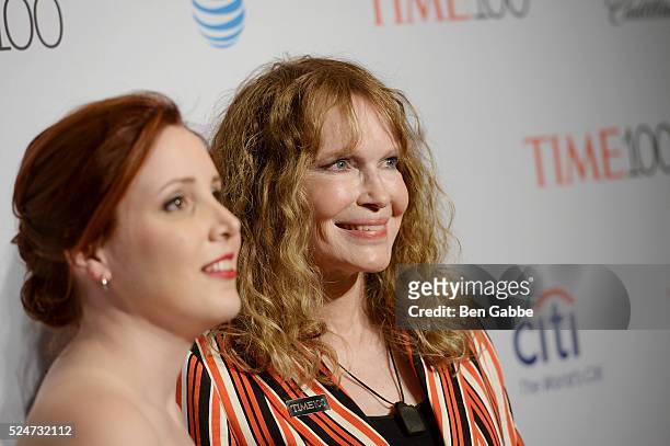 Dylan Farrow and Mia Farrow attend 2016 Time 100 Gala, Time's Most Influential People In The World red carpet at Jazz At Lincoln Center at the Times...