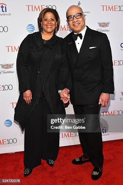 President of the Ford Foundation Darren Walker and guest attend 2016 Time 100 Gala, Time's Most Influential People In The World at Jazz At Lincoln...