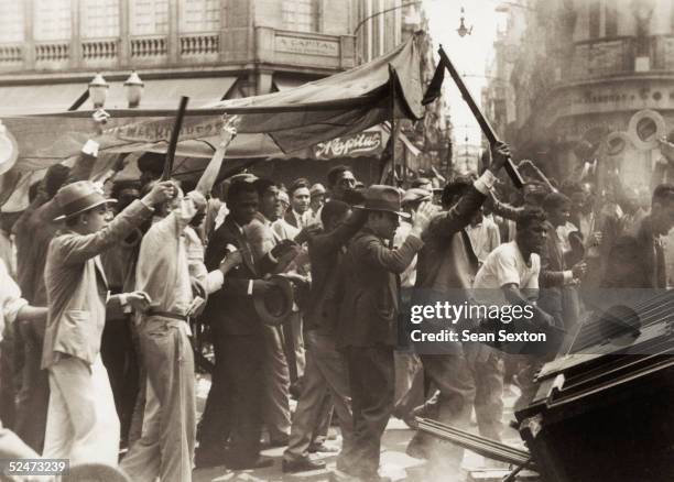 Rioting in Rio de Janeiro after the disputed election of 1930, which elected government candidate Julio Prestes to the presidency amid accusations of...