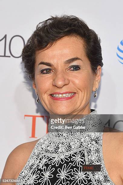 Diplomat Christiana Figueres attends 2016 Time 100 Gala, Time's Most Influential People In The World red carpet at Jazz At Lincoln Center at the...