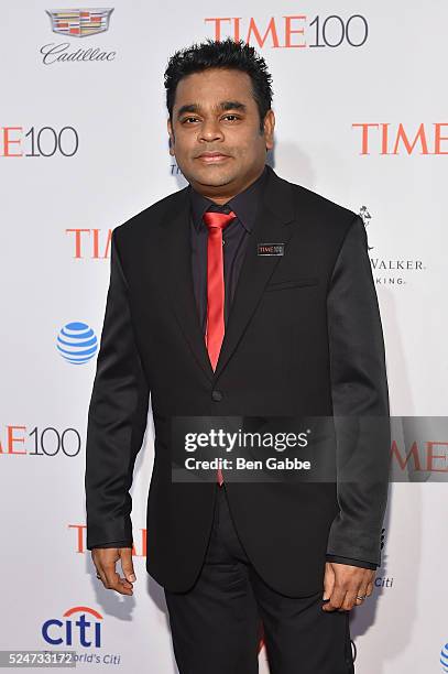 Filmmaker A.R. Rahman attends 2016 Time 100 Gala, Time's Most Influential People In The World at Jazz At Lincoln Center at the Times Warner Center on...