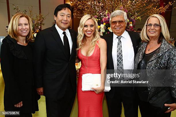 Polly Tsai , Chef Ming Tsai, Adele Schober, Roman Schober and Heather Schober attend the 2016 James Beard Foundation Book, Broadcast & Journalism...