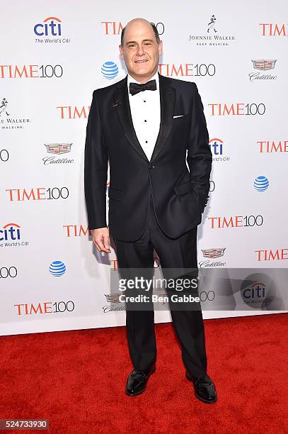 Matthew Weiner attends 2016 Time 100 Gala, Time's Most Influential People In The World at Jazz At Lincoln Center at the Times Warner Center on April...