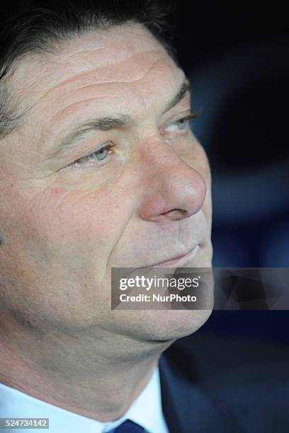 Walter Mazzarri FC Internazionale Milano during the Serie A match between SSC Napoli and Parma FC at Stadio San Paolo on Dicembre 15, 2013 in Naples,...