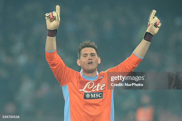 Rafael of SSC Napoli during the Serie A match between SSC Napoli and Parma FC at Stadio San Paolo on Dicembre 15, 2013 in Naples, Italy. Photo:...