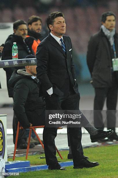 Walter Mazzarri FC Internazionale Milano during the Serie A match between SSC Napoli and Parma FC at Stadio San Paolo on Dicembre 15, 2013 in Naples,...