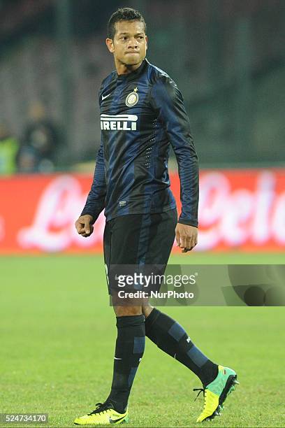 Fredy Guarin FC Internazionale Milano during the Serie A match between SSC Napoli and Parma FC at Stadio San Paolo on Dicembre 15, 2013 in Naples,...