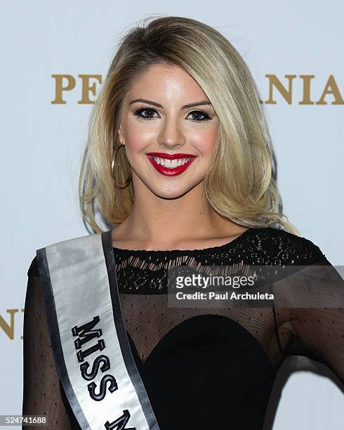 Miss Malibu 2016 Brooke Ashlynn Miller attends the OK! Magazine's annual pre GRAMMY party at Lure on February 12, 2016 in Hollywood, California.
