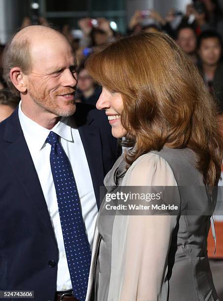 Cheryl Howard and Ron Howard during the 2013 Tiff Film Festival Gala Red Carpet Premiere for Rush at the Roy Thomson Theatre on September 8, 2013 in...