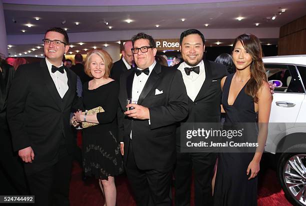 Daneil D'addario, Issac Guzman and David Chang attend 2016 Time 100 Gala, Time's Most Influential People In The World - Cocktails at Jazz At Lincoln...