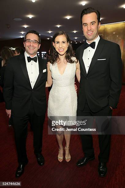 Ben Goldberger, Callie Schweitzer and Michael Scherer attend 2016 Time 100 Gala, Time's Most Influential People In The World - Cocktails at Jazz At...