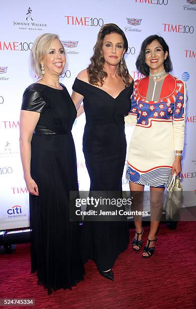 Managing editor Nancy Gibbs, Caitlyn Jenner and TIME deputy managing editor Radhika Jonesattends 2016 Time 100 Gala, Time's Most Influential People...
