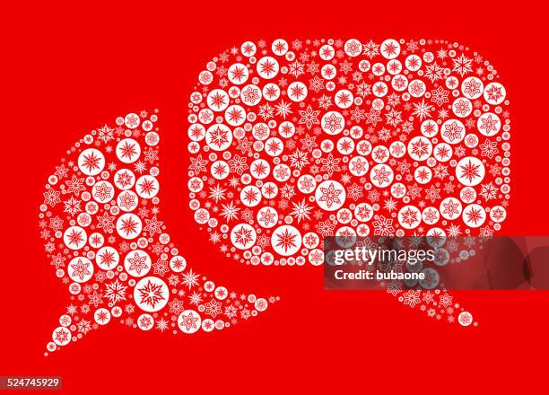 speech bubbles on red background - holidays different languages stock illustrations