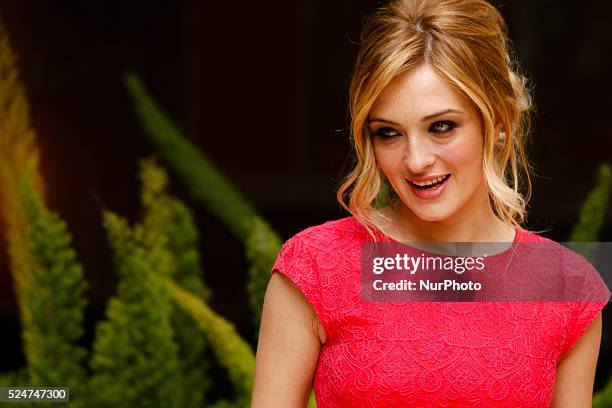 Actress Carolina Crescentini, attends "Fasten your Seatbelts" photocall in Rome - Visconti Palace