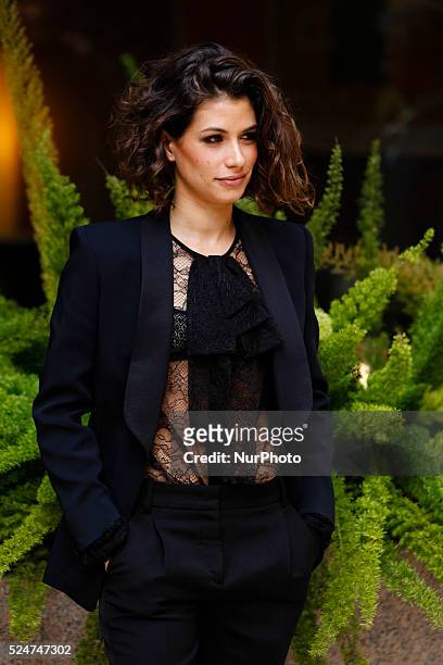 Actress Giulia Michelini, attends "Fasten your Seatbelts" photocall in Rome - Visconti Palace