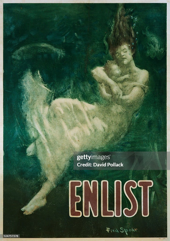 Enlist Poster by Fred Spear