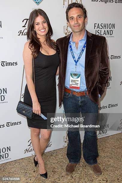 Director/Actor Chris Cordone and Actress Bree Condon attends the 17th Annual Newport Beach Film Festival premiere of "Stevie D" at Island Cinema on...