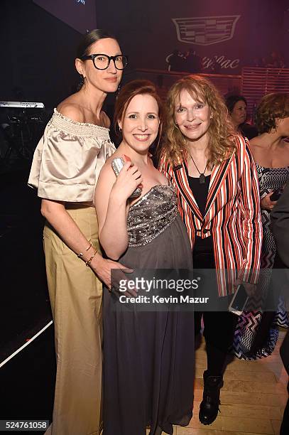 Jenna Lyons, Dylan Farrow and Mia Farrow attend the 2016 Time 100 Gala, Time's Most Influential People In The World at Jazz At Lincoln Center at the...