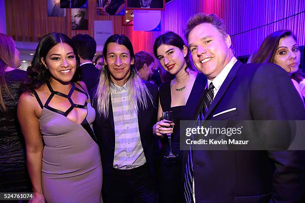 Gina Rodriguez and Perry Chen attend the 2016 Time 100 Gala, Time's Most Influential People In The World at Jazz At Lincoln Center at the Time Warner...