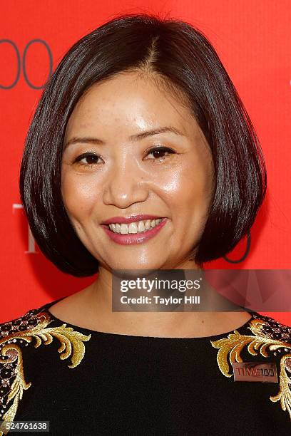 Guo Pei attends the 2016 Time 100 Gala at Frederick P. Rose Hall, Jazz at Lincoln Center on April 26, 2016 in New York City.