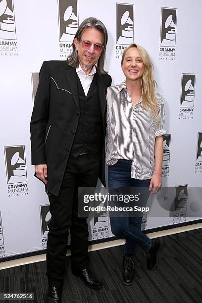 Vice President of the GRAMMY Foundation Scott Goldman and singer/songwriter Lissie attend Spotlight: Lissie at The GRAMMY Museum on April 26, 2016 in...