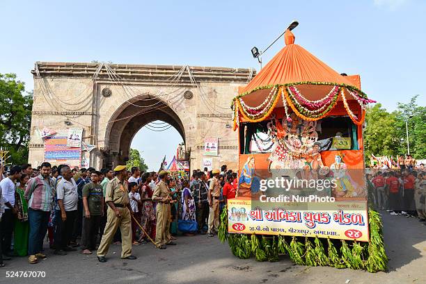 Rath yatra was by followed by 98 trucks and a participation of 30 akhada and several bhajan mandali the rath yatra will cover a distance of 18...