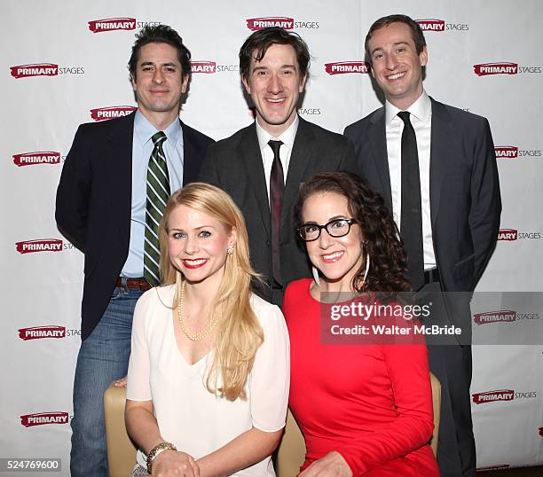 Matthew Saldivar, Carson Elrod, Eric Clem Liv Rooth and Jenn Harris attending the Opening Night After Party for the Primary Stages production of 'All...