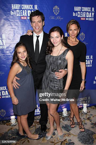 Harry Connick Jr., Jill Goodacre and daughters Kate Connick and Charlotte Connick attending the Opening After Party for 'On A Clear Day You Can See...