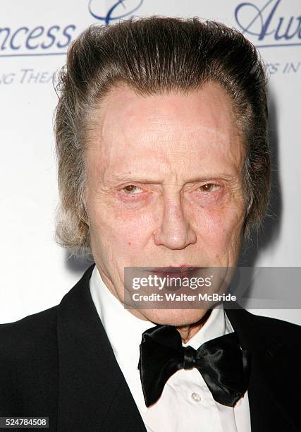 Christopher Walken arriving for the Princess Grace Awards honoring Glenn Close at Cipriani 42nd Street in New York City. October 15, 2008