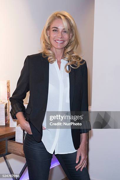 Actress Belen Rueda poses during a photocall to present new Schwarzkopf Keratin Color at 'Espacio Mood' on March 11, 2015 in Madrid, Spain.