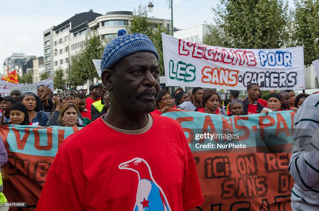 Undocumented refugee demonstration