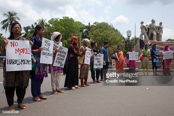 Dhaka,Bangladesh 20th April 2015; General students and different student organisations have taken to the streets at Dhaka University to protest the...