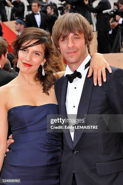 Actors Zoe Felix and Benjamin Rolland attend the premiere of "Che" during the 61st Cannes Film Festival.